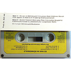 Die lustigen Böhmerwald-Musikanten 1970’s URC 167.153 6 Es war im Böhmerwald cassette