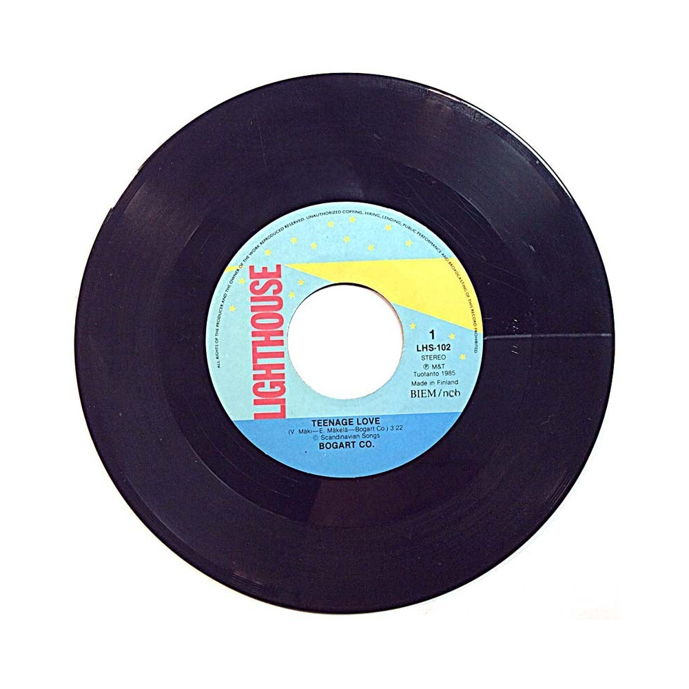Bogart Co. 1985 LHS-102 Teenage love / Rainbow begagnad singelskiva
