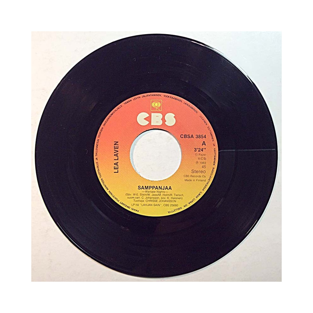 Laven Lea 1983 CBSA 3854 Sampanjaa / Sen tietää kumpikin begagnad singelskiva