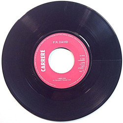 F.R. David: I neew you / Porcelain eyes  kansi Ei kuvakantta levy VG+ käytetty vinyylisingle