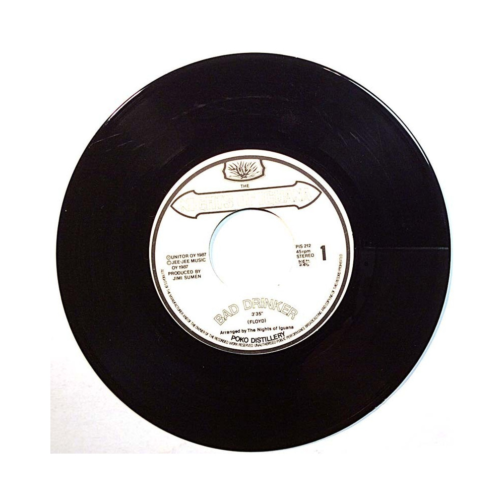 Nights of Iguana 1987 PIS 212 Bad Drinkers / Yes begagnad singelskiva