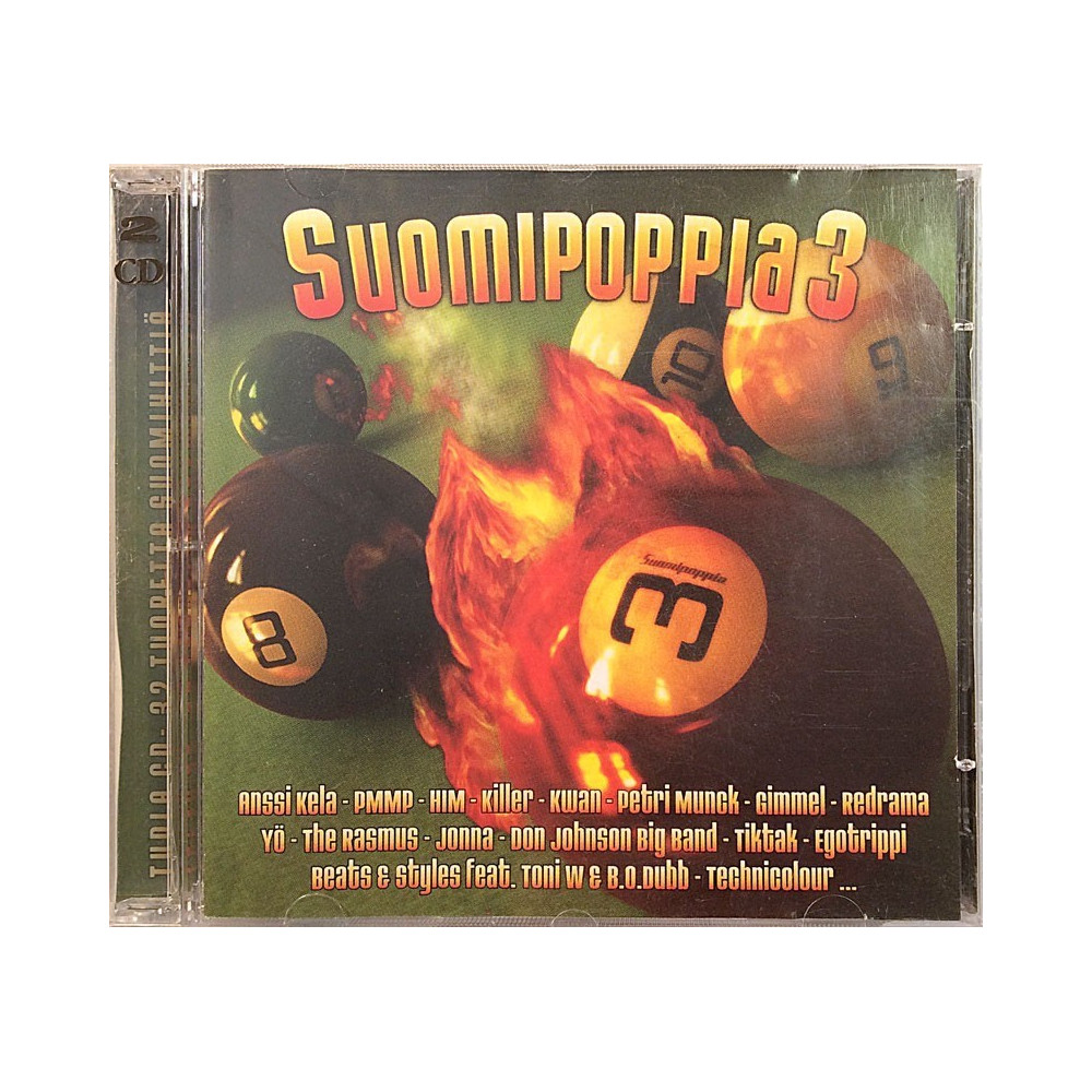 Eri Esittäjiä: Suomipoppia 3 2CD kansivihko EX CD:n kunto EX Käytetty CD