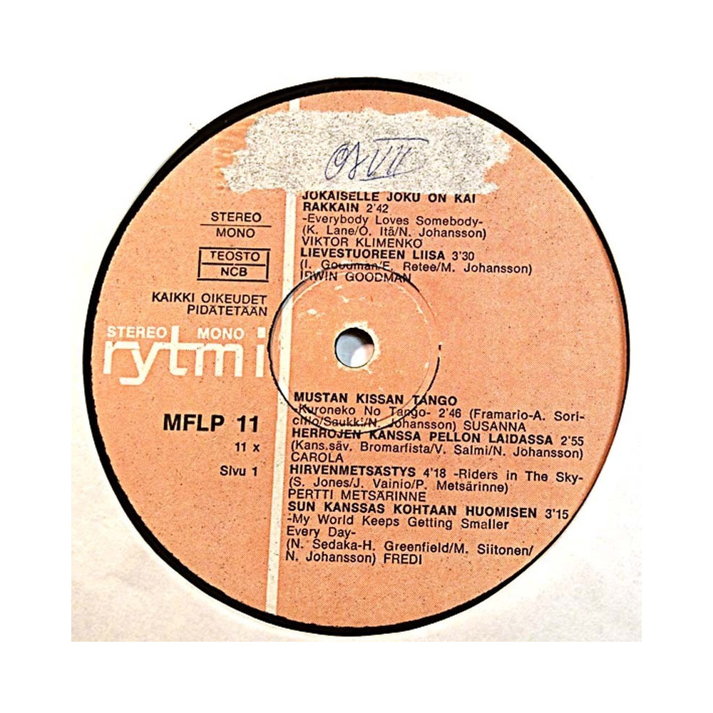 Jouko ja Kosti, Irwin, Markus, Carola ym. 1970’s MFLP 11 Jokaiselle jotakin vinyl LP no cover