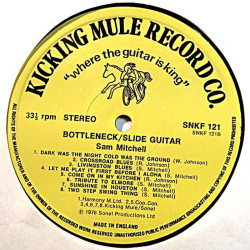 Mitchell Sam: Bottleneck / Slide Guitar  kansi Ei kuvakantta levy EX kanneton LP