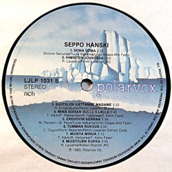 Hanski Seppo: Muistoja  kansi Ei kuvakantta levy EX- kanneton LP