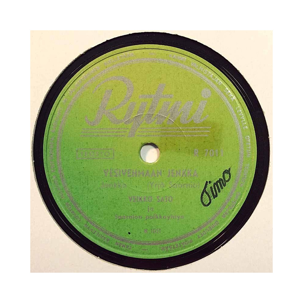 Sato Veikko 1948 R 7011 Vesivehmaan jenkka / Kankkusen kekkerit shellac 78 rpm record