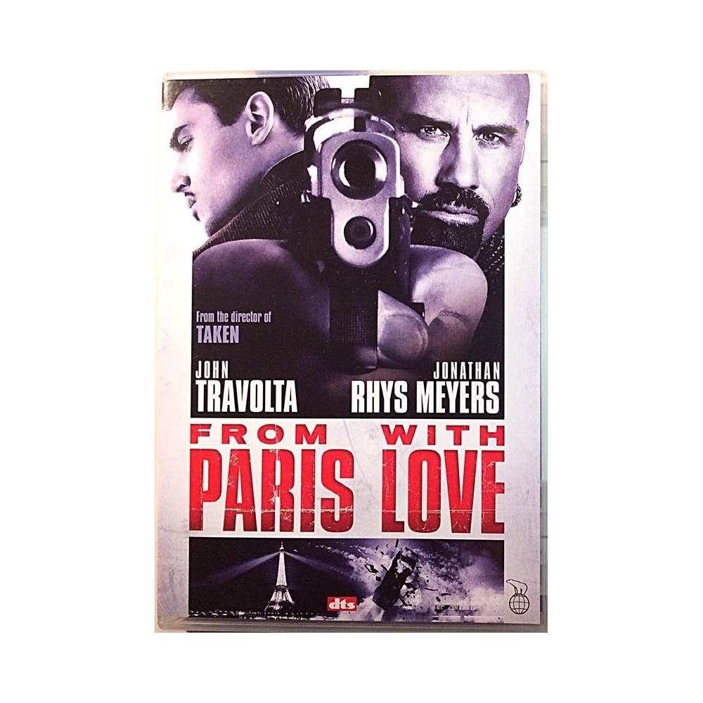 DVD - Elokuva: From Paris with Love  kansi EX levy EX Käytetty DVD