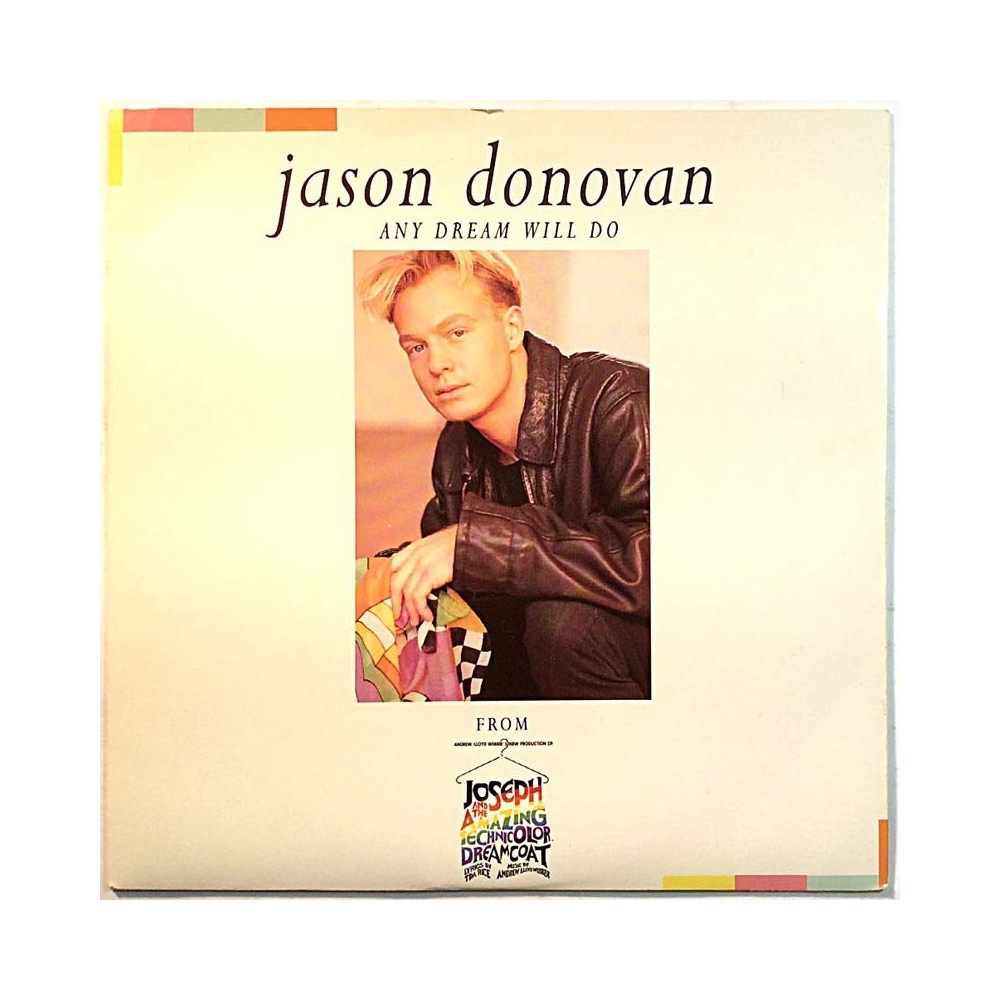 Jason Donovan: Any Dream Will Do  kansi EX levy EX käytetty vinyylisingle