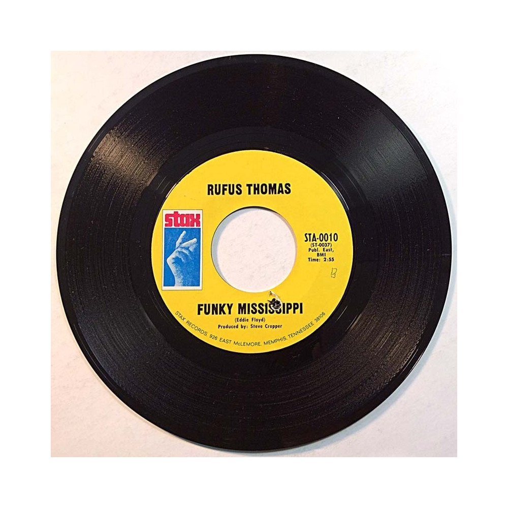 Thomas Rufus 1968 STA-0010 Funky Mississippi / So hard to get along with second hand single