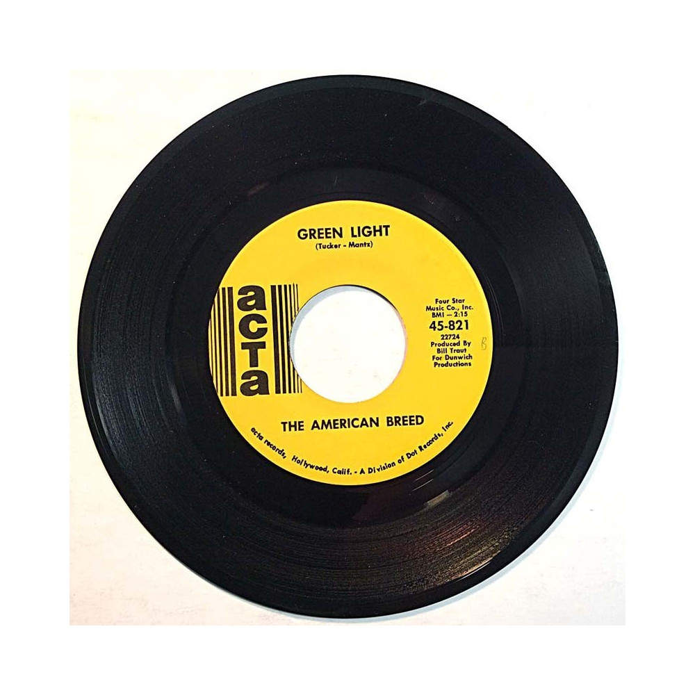 American Breed 1968 45-821 Green Light / Don't It Make You Cry second hand single