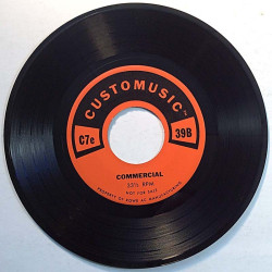 Customusic Background Music Records 1970’s C7e 39A + 39B Commercial second hand single