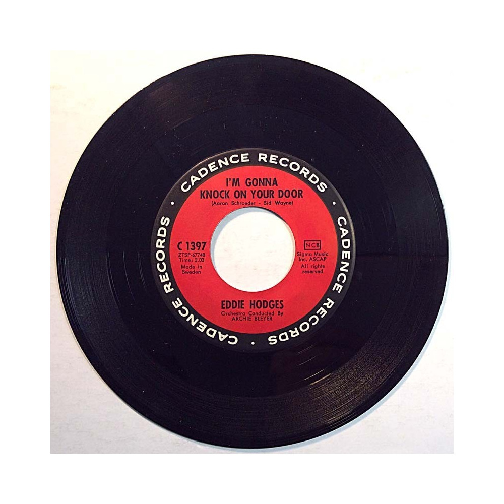 Hodges Eddie 1961 C 1397 I'm gonna knock on your door begagnad singelskiva