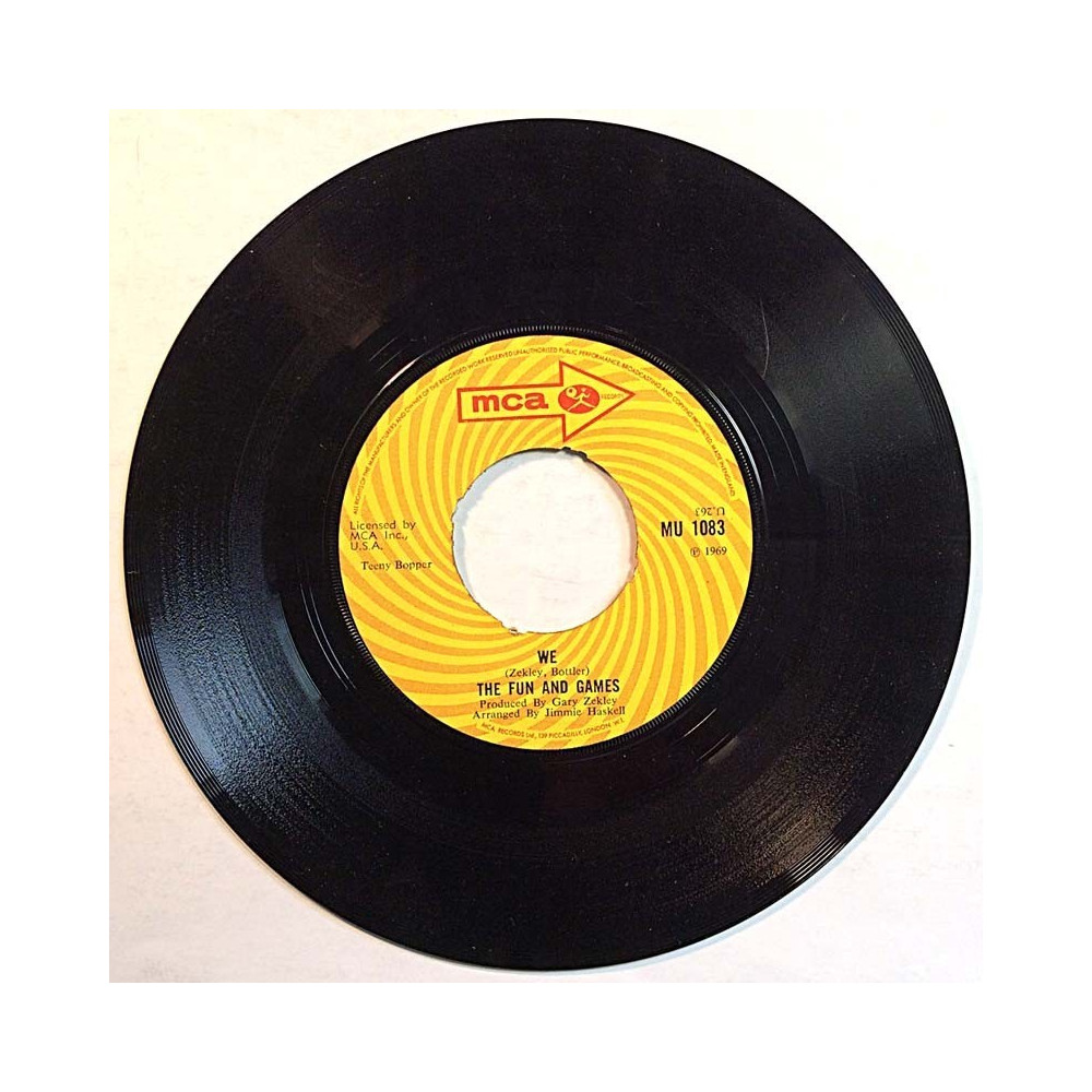 Fun And Games  1969 MU 1083 We / Gotta Say Goodbye second hand single