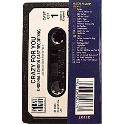 Origina London Cast Recording 1993 CAST C37 Crazy for You c music cassette