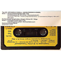 Corelli Arcangelo 1970’s Top-443 Georg F. Händel c music cassette