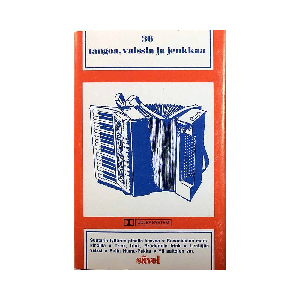 Taito Vainio, Juselius, Könönen 1970’s MDE 2007 36 tangoa, valssia ja jenkkaa c musikkassett