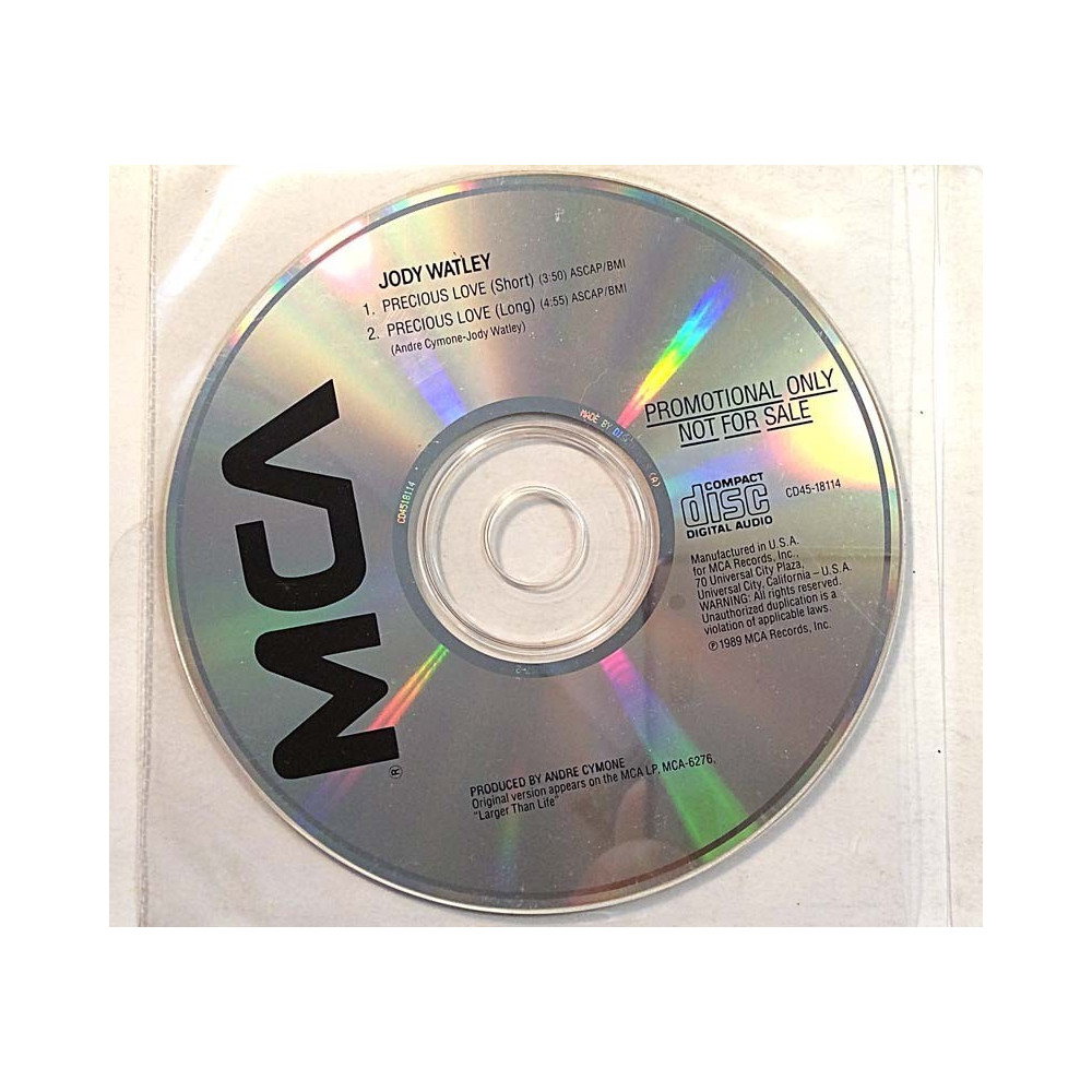 Watley Jody: Precious Love, promo cd-single  kansi paperikansi/muovitasku levy EX Käytetty CD