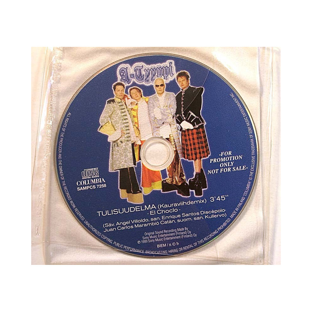 A-Tyyppi 1999 sampcs 7258 Tulisuudelma promo cd-single CD Begagnat