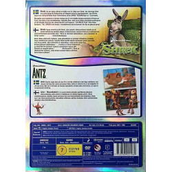 DVD - Elokuva 2001/1998  Shrek + Antz 2DVD puhumme suomea DVD Begagnat