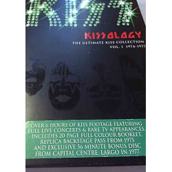 DVD - Kiss: Kissology Vol.1 1974-1977 3DVD  kansi EX- levy EX Käytetty DVD