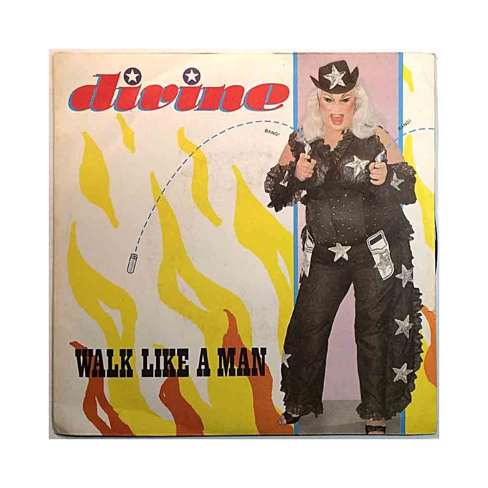 Divine 1985 ENA 125 Walk like a man / Man talk begagnad singelskiva