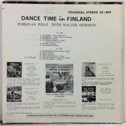 POHJOLAN POJAT ORCHESTRA WITH WALTER ERIKSSON :  DANCE TIME IN FINLAND  19?? 60L COLONIAL  kansi  VG- levy  VG