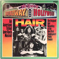 Original Cast Recording Of The New York 1976 PJL 1-8050 HAIR, The Best of Broadway & Hollywood Used LP