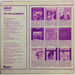 KLIMENKO VIKTOR :  VIKTOR KLIMENKO SÄLP 673  1964 SF 60L SÄVEL  kansi  VG levy  VG