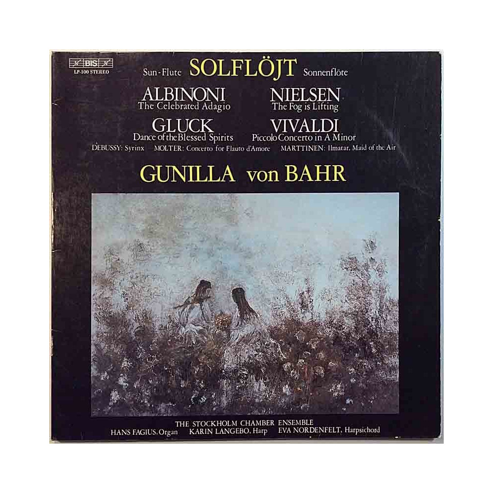 Bahr Gunilla von: Sun-Flute Solflöt  kansi EX levy EX Käytetty LP