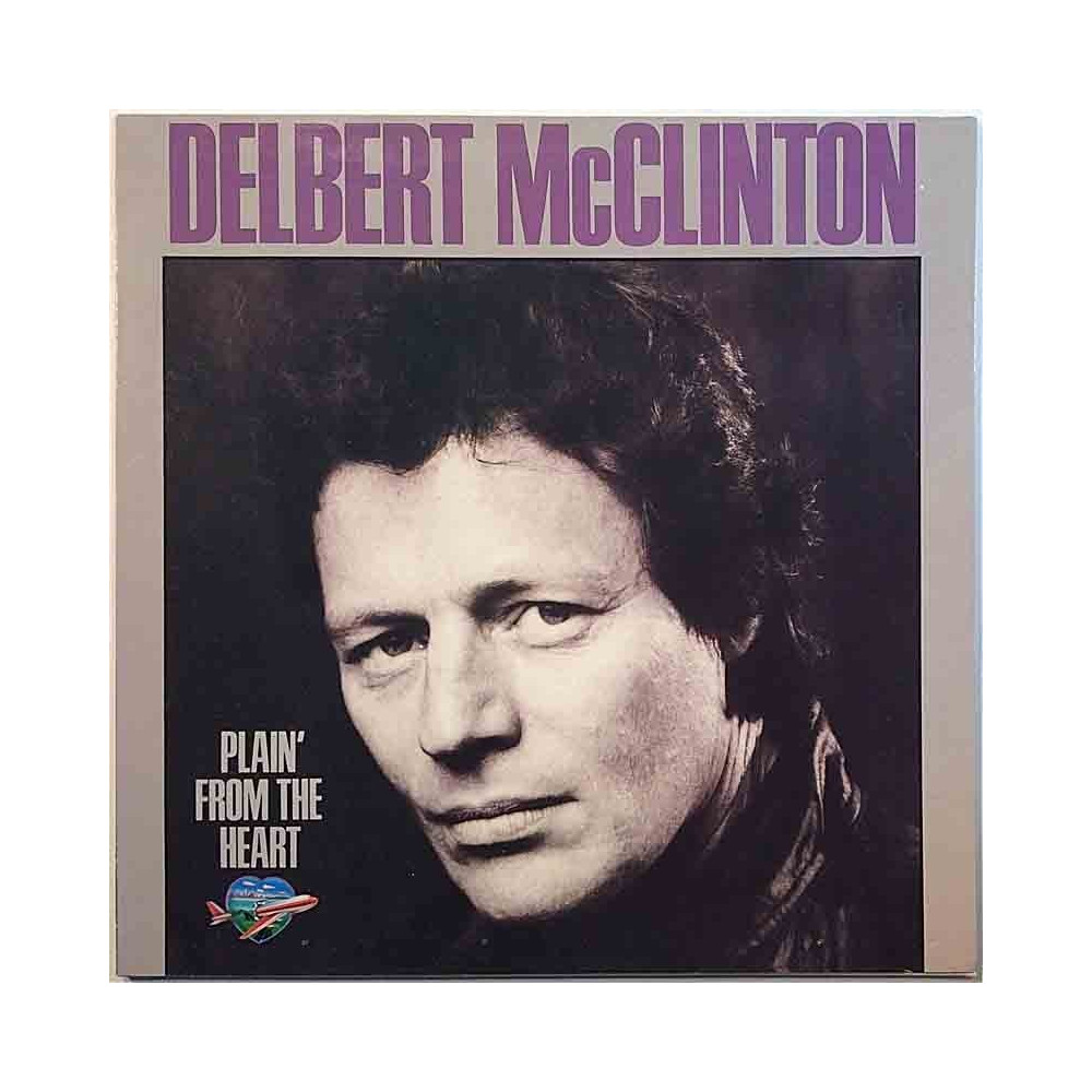 McClinton Delbert: Plain' From The Heart  kansi EX- levy EX Käytetty LP