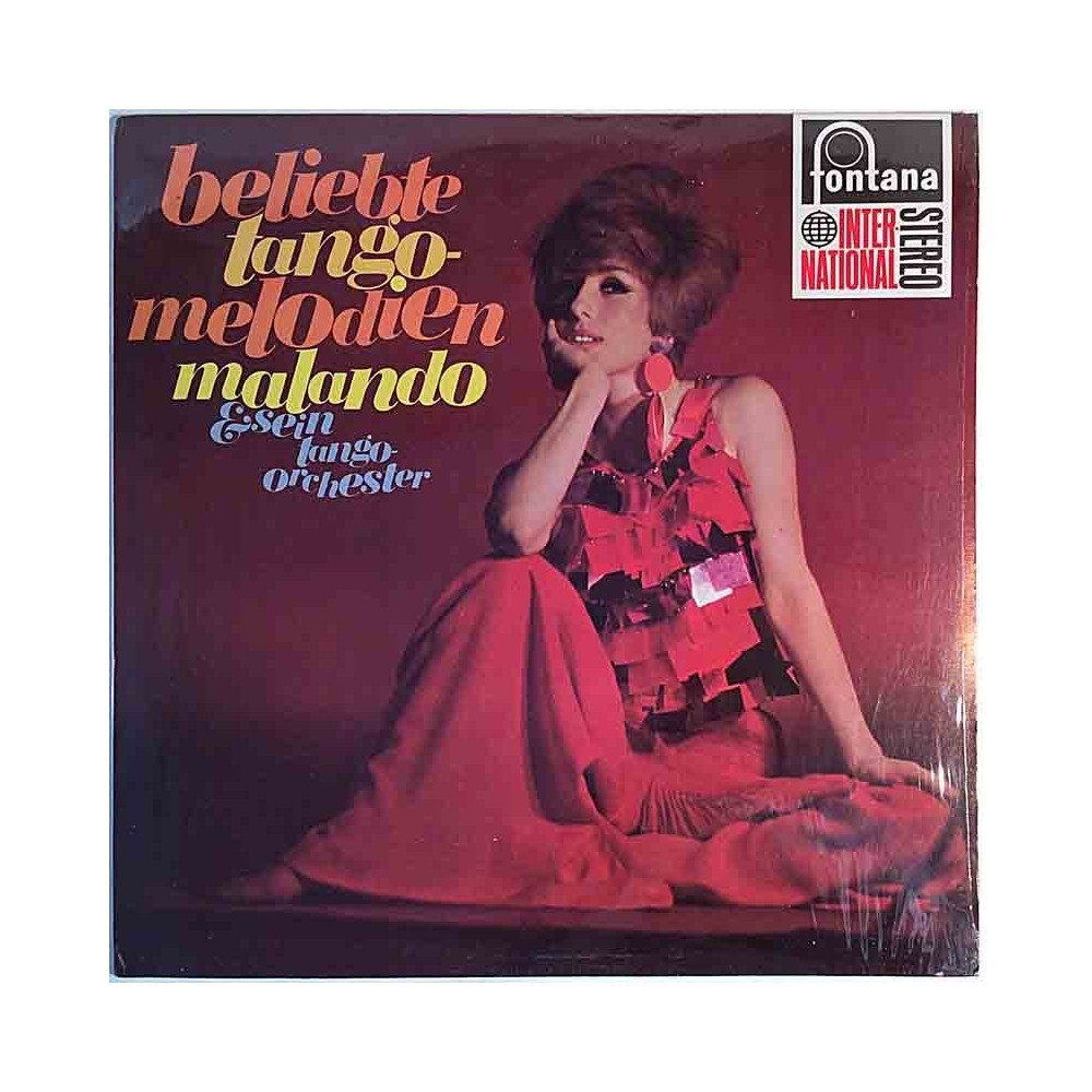 Malando und sein Tango-Orchester: Beliebte Tango-Melodien  kansi EX levy EX Käytetty LP