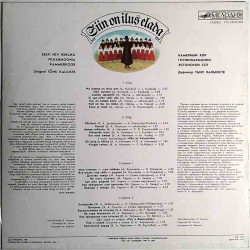 Eesti NSV Riikliku Filharmoonia Kammerkoor 1985 c10 23195 002 Siin on ilus elada Used LP