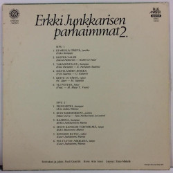 JUNKKARINEN ERKKI :  PARHAIMMAT 2.  1976 SF 50L PSO  kansi  VG+ levy  VG+