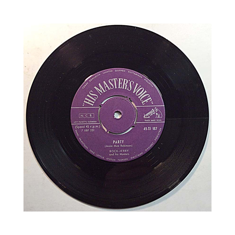 Rock-Jerry: When The Saints Go Marchin' In / Party  kansi Ei kuvakantta levy EX- käytetty vinyylisingle