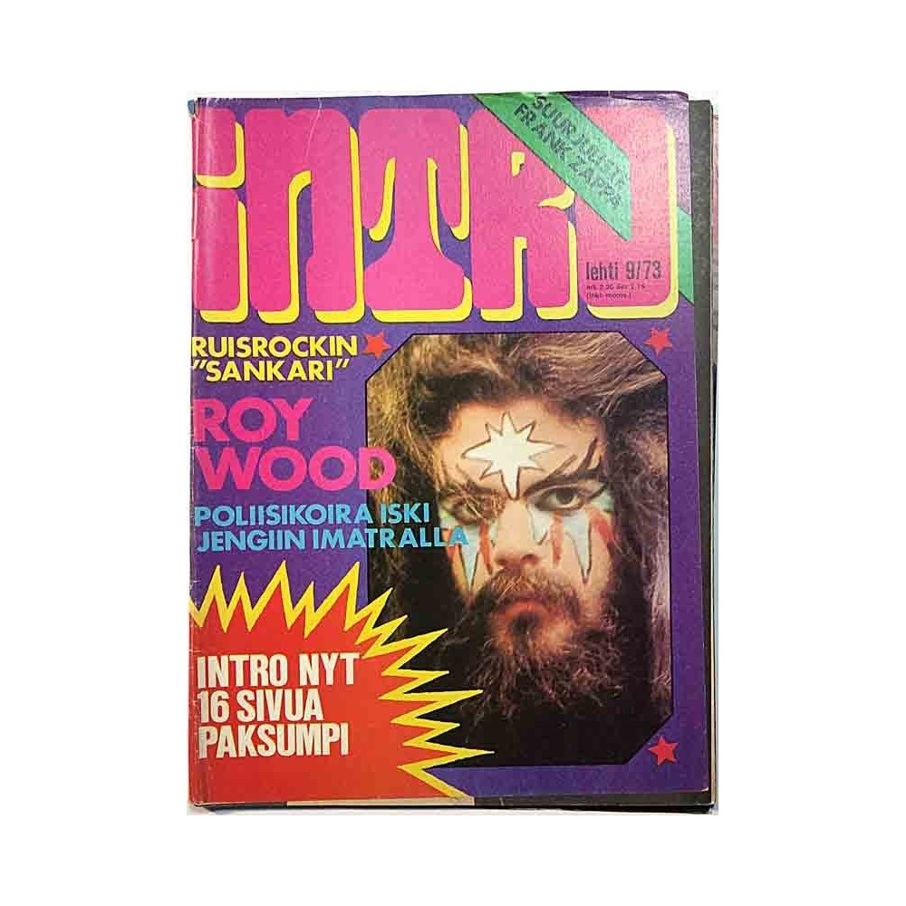 Intro 1973 9 Ruisrockin “sankari” Roy Wood begagnade magazine
