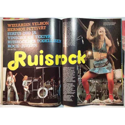 Intro 1973 9 Ruisrockin “sankari” Roy Wood begagnade magazine