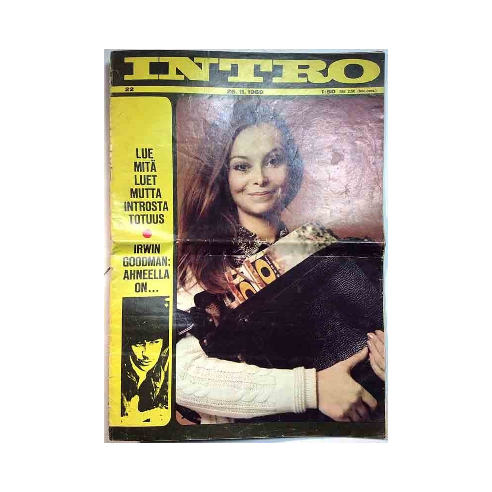 Intro 1969 22 ilmestynyt 26.11.1969 Irwin Goodman: ahneella on... aikakauslehti