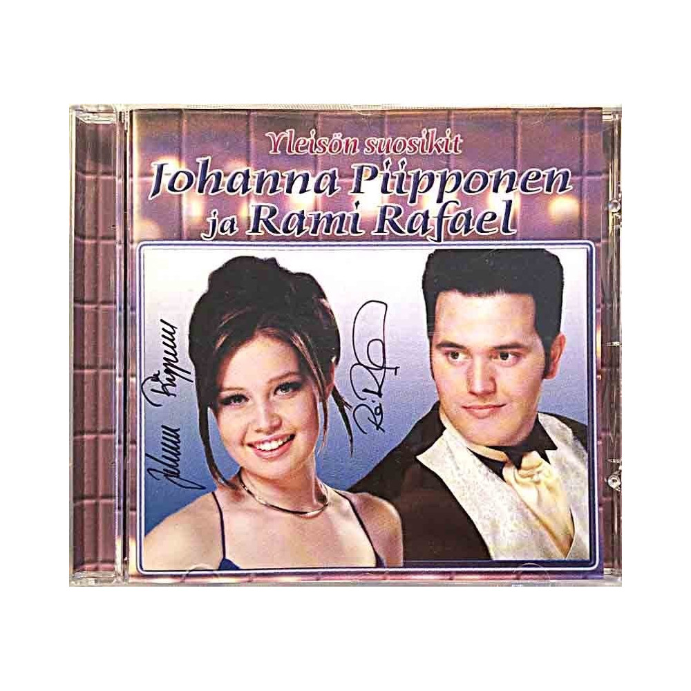 Johanna Piipponen ja Rami Rafael: Yleisön suosikit, kannessa artistien nimmarit  kansi EX levy EX Käytetty CD