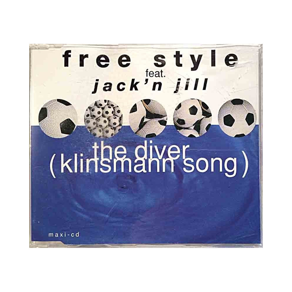 Free Style feat. Jack'n Jill 1995 INT 825.434 The Diver (Klinsmann Song) cd-maxi CD Begagnat