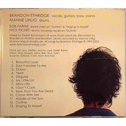 Ethridge Brandon 1999-2003  Thirteen useless songs for sale Used CD