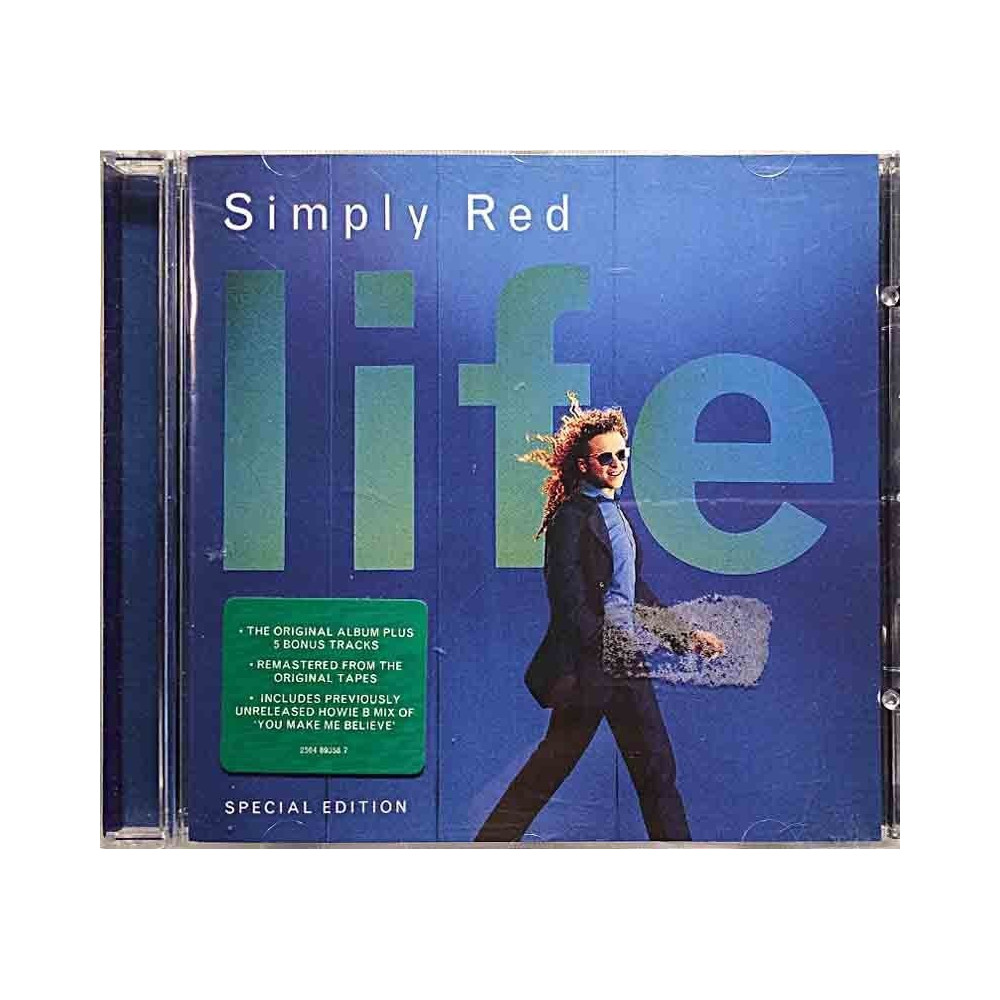 Simply Red: Life +5 bonus tracks  kansi EX levy EX Käytetty CD