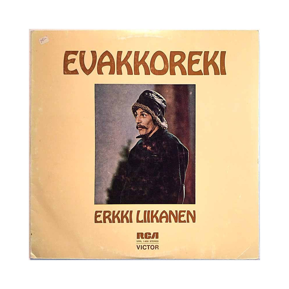 Liikanen Erkki: Evakkoreki  kansi VG levy EX Käytetty LP