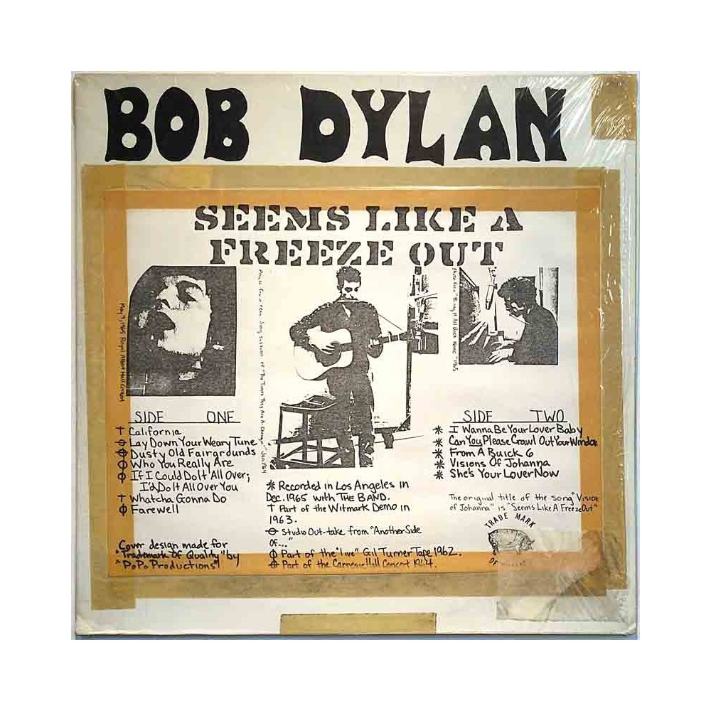 Dylan Bob 1971 TMQ71008 Seems Like A Freeze Out Used LP