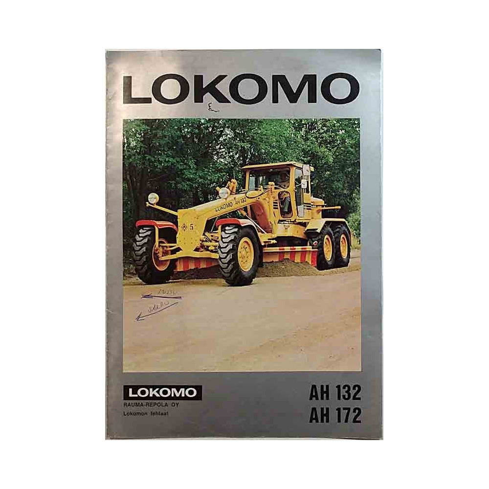 Lokomo tiehöylä esite : AH 132 ja AH 172 - Printed matter