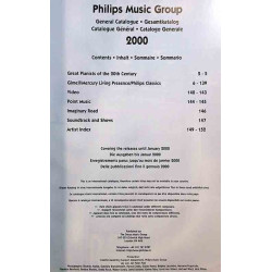 Philips Music Group : General catalogue 2000 taidemusiikki - Printed matter