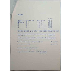 Finnvox oy : Hinnasto LP- ja CD-levyjen masterointi ja valmistus - Printed matter