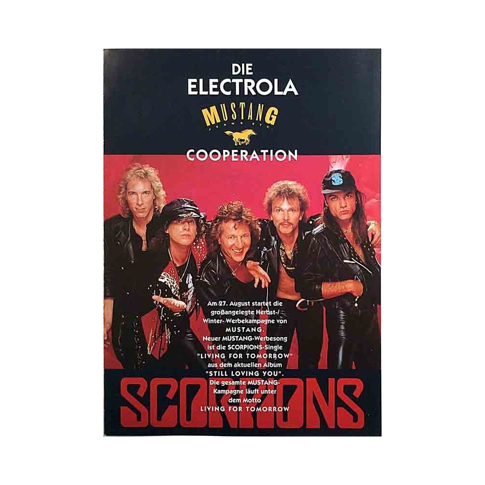 Scorpions 1992  Living for tomorrow kampanjaesite Painotuote