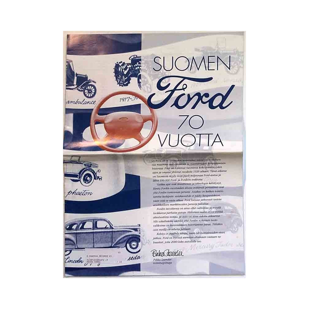 Suomen Ford 70 vuotta : asiakaslehti - Printed matter