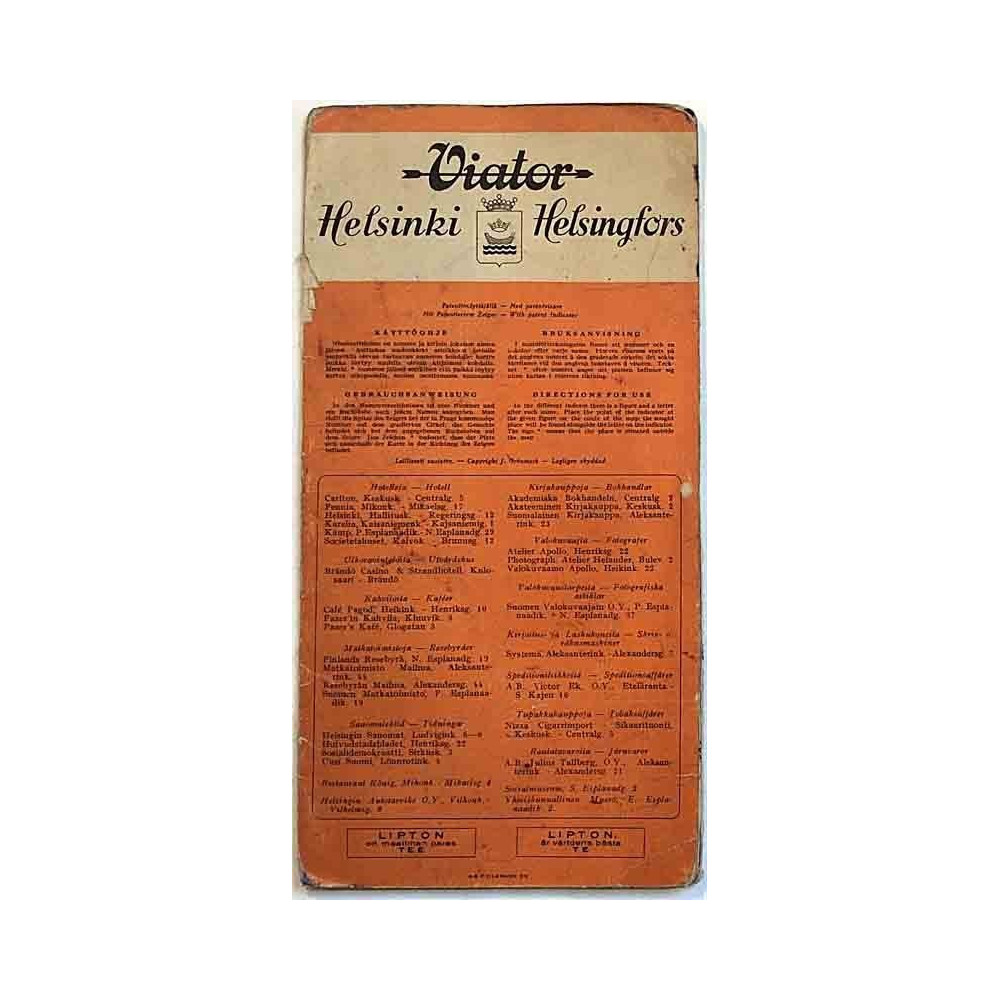 Helsinki Viator katuhakemisto : Patenttinäyttäjällä - Printed matter