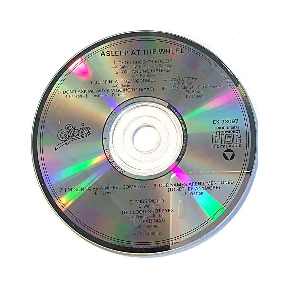 Asleep At The Wheel 1974 EK 33097 ASLEEP AT WHEEL CD utan omslag